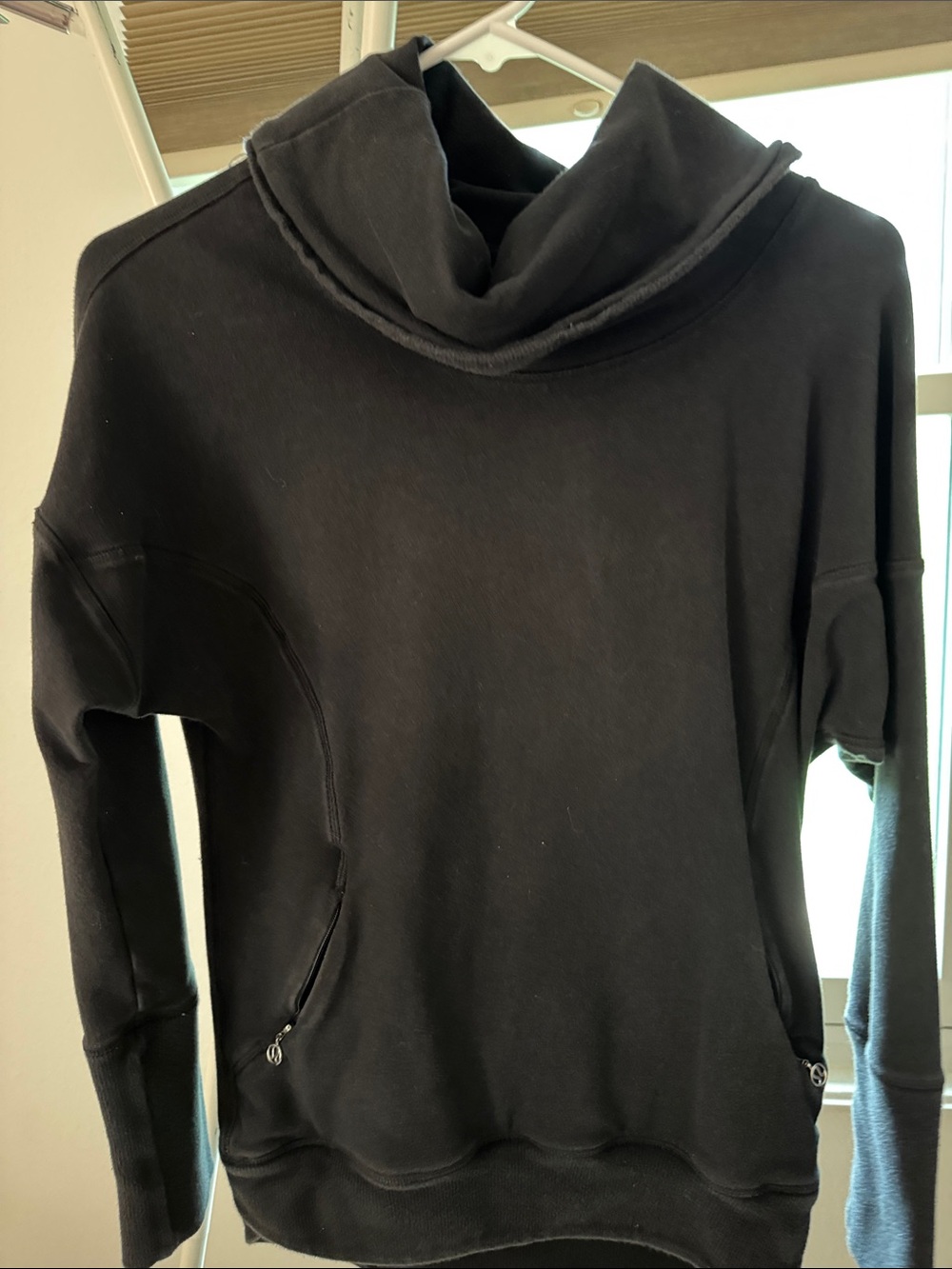 lululemon athletica Black Cozy Cowl Neck Sweatshirt